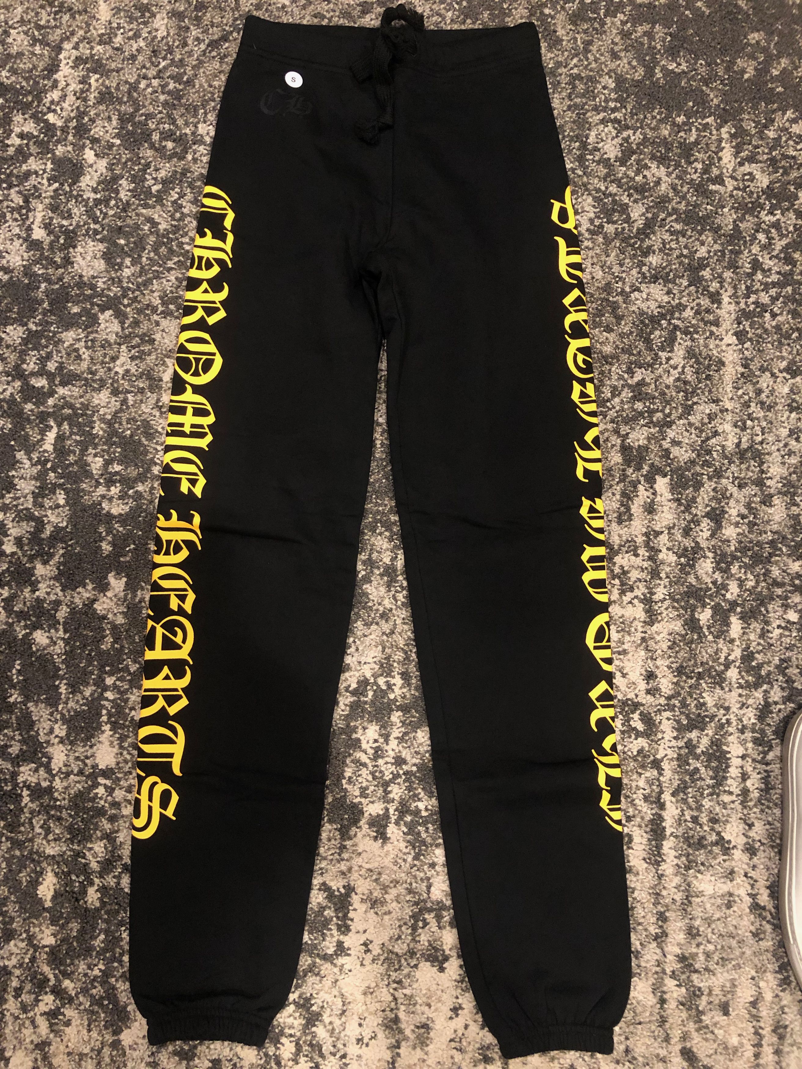 Chrome Hearts Very rare asap rocky chrome yellow sweats | Grailed