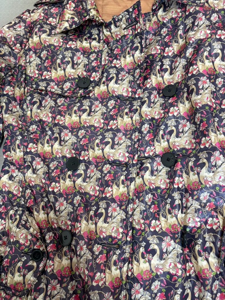 John Galliano John Galliano Vintage Swans Floral Coat Size M / US 6-8 / IT 42-44 - 3 Thumbnail