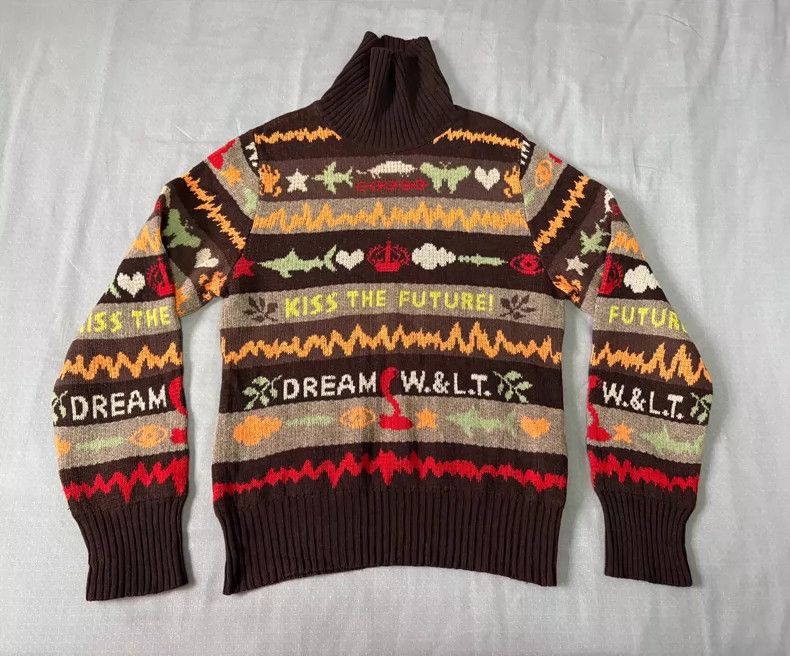 Walter Van Beirendonck Vintage Walter van Beirendonck Knitted Sweater Size L / US 10 / IT 46 - 2 Thumbnail