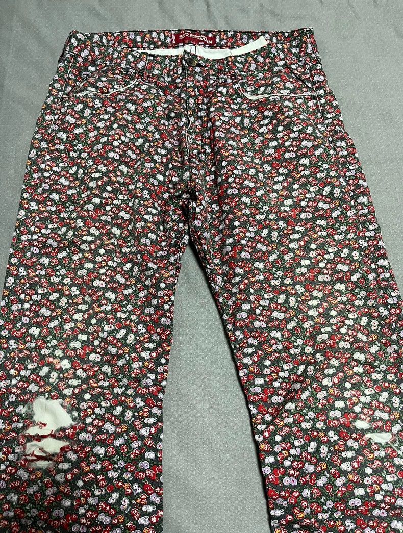 Junya Watanabe Junya Watanabe X Levis Floral Pants Size 30" / US 8 / IT 44 - 2 Thumbnail