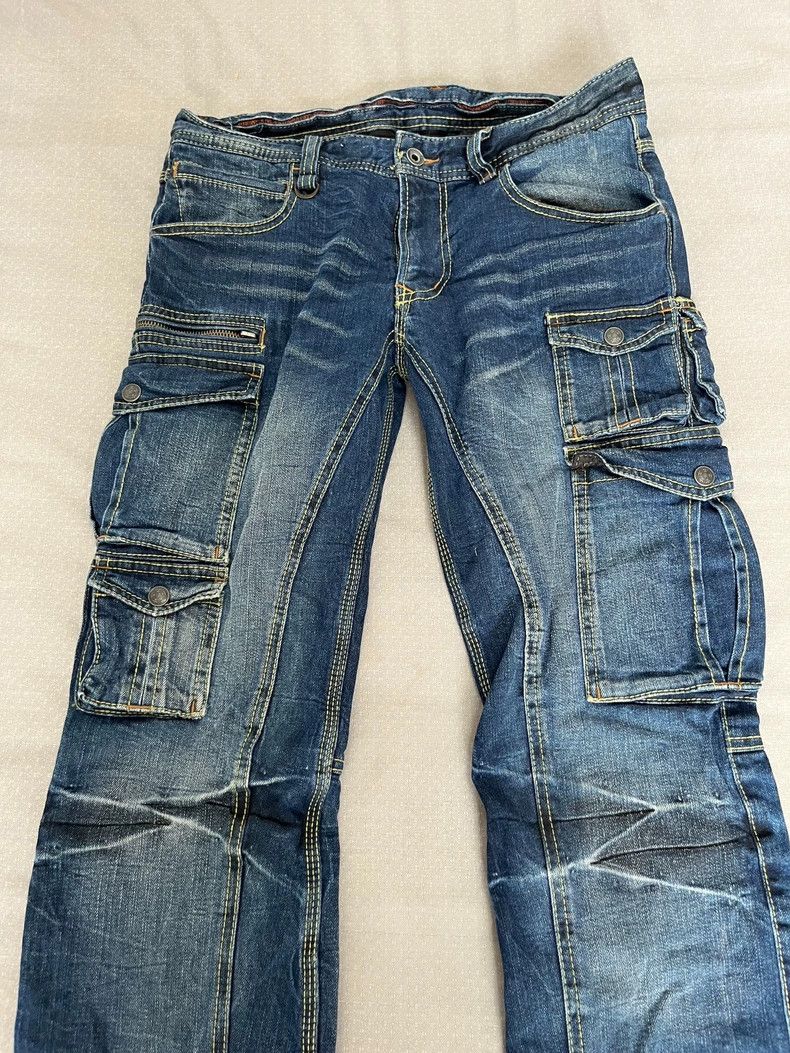 Yohji Yamamoto Vintage Cargo Pocket Denim Pants Size 32" / US 10 / IT 46 - 6 Thumbnail