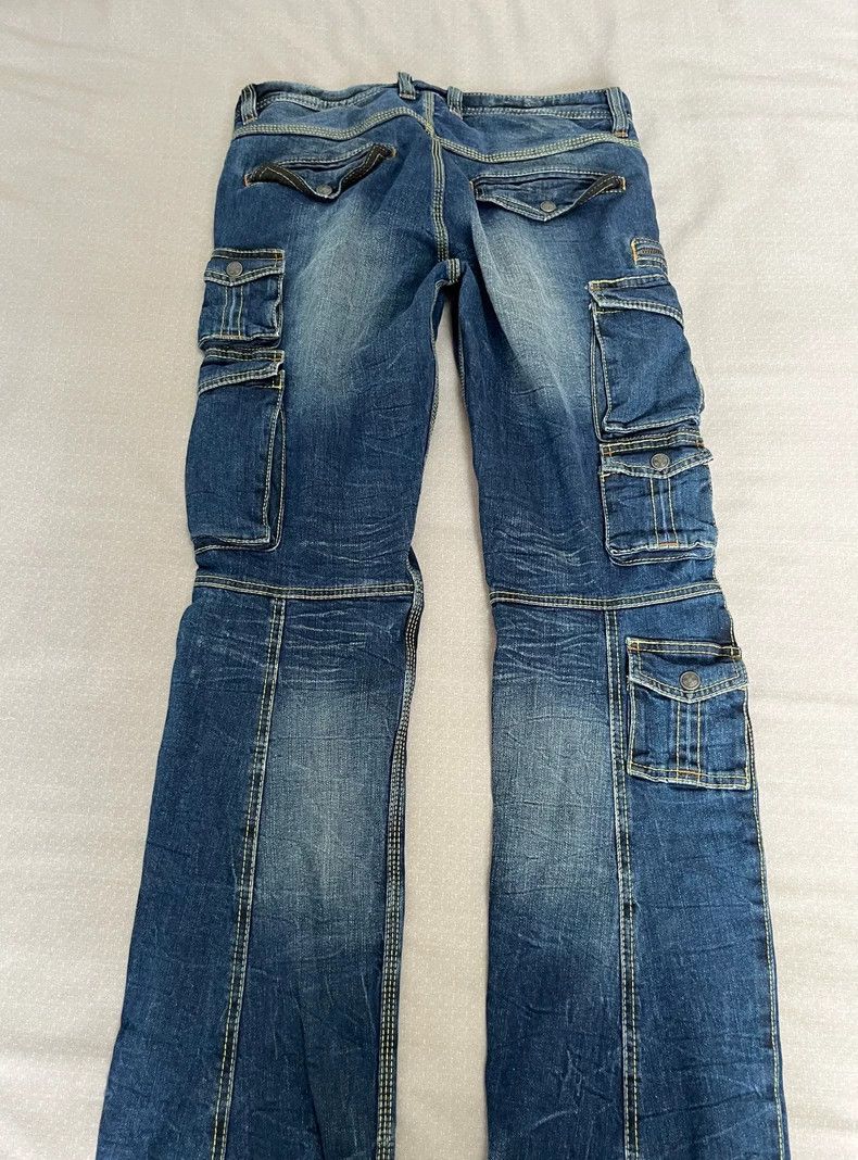 Yohji Yamamoto Vintage Cargo Pocket Denim Pants Size 32" / US 10 / IT 46 - 8 Thumbnail