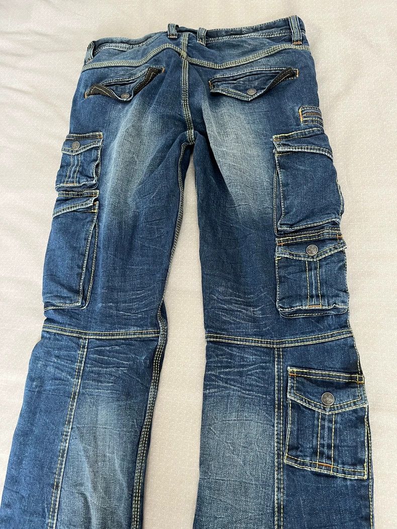 Yohji Yamamoto Vintage Cargo Pocket Denim Pants Size 32" / US 10 / IT 46 - 7 Thumbnail