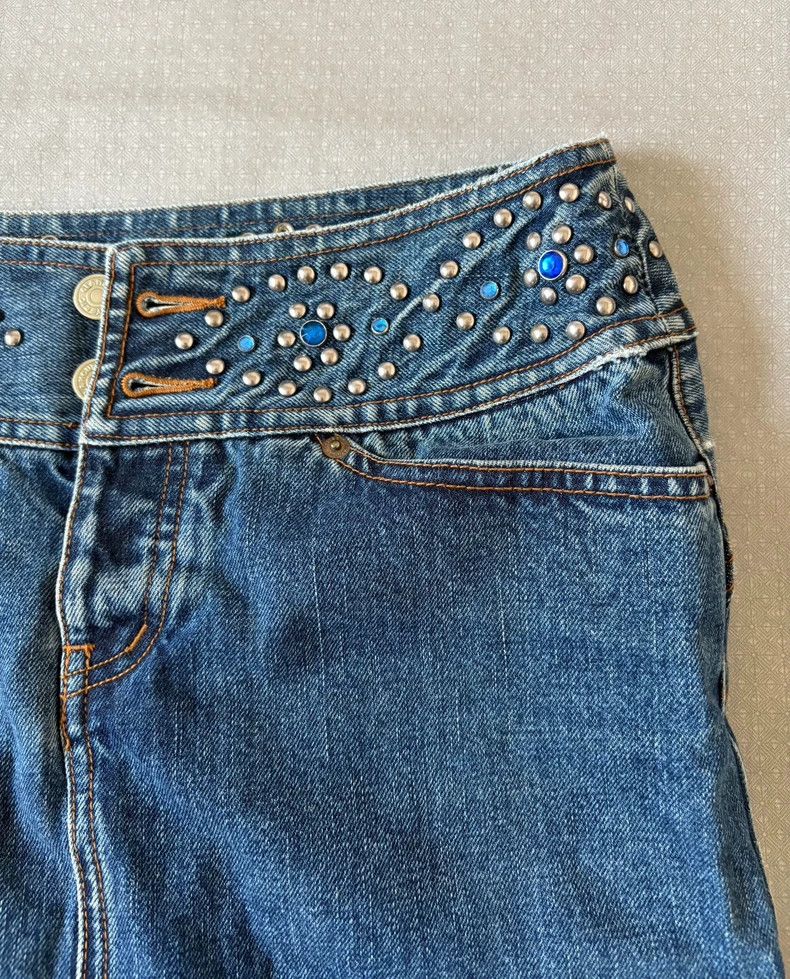 Hysteric Glamour Vintage Hysteric Glamour Denim Skirt with Studs Size 27" / US 4 / IT 40 - 3 Thumbnail
