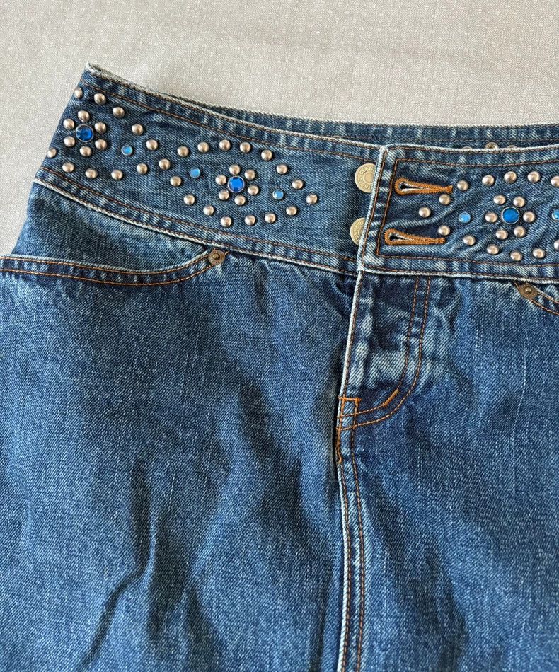 Hysteric Glamour Vintage Hysteric Glamour Denim Skirt with Studs Size 27" / US 4 / IT 40 - 4 Thumbnail