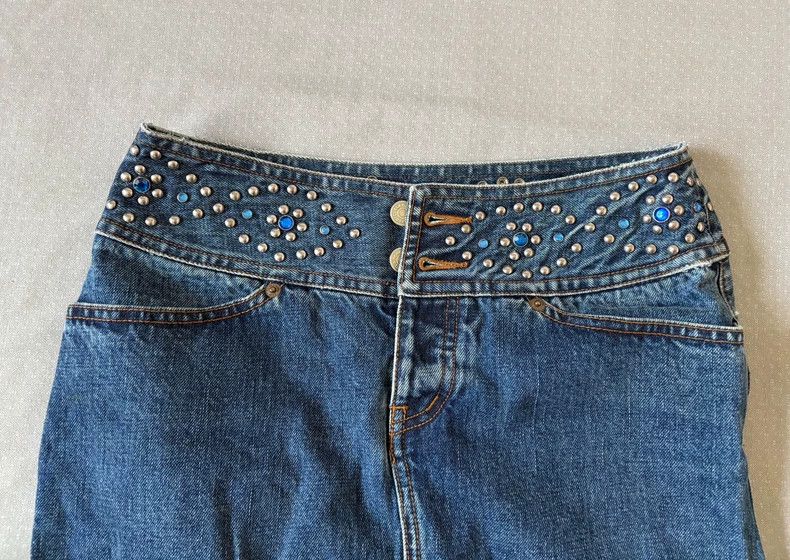 Hysteric Glamour Vintage Hysteric Glamour Denim Skirt with Studs Size 27" / US 4 / IT 40 - 2 Thumbnail