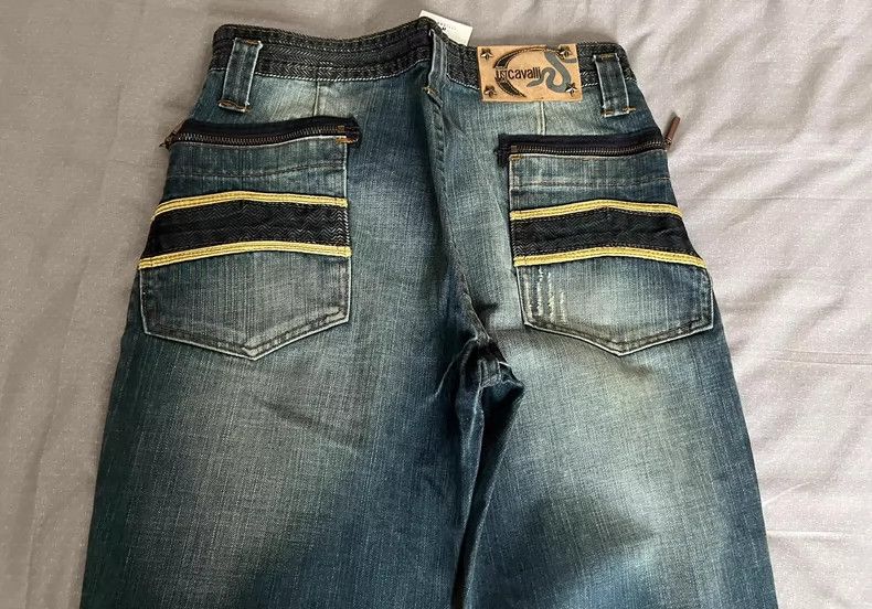 Just Cavalli Just Cavalli Flared Denim Jeans with Details Size 34" / US 12 / IT 48 - 6 Thumbnail