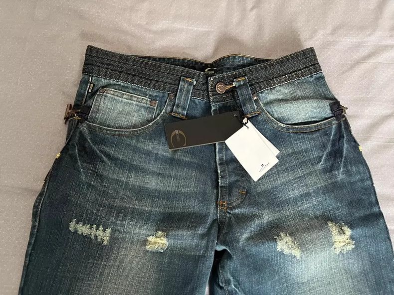 Just Cavalli Just Cavalli Flared Denim Jeans with Details Size 34" / US 12 / IT 48 - 4 Thumbnail