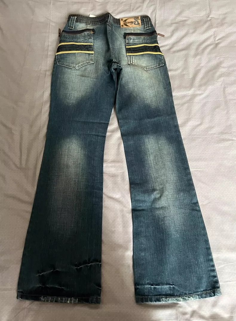 Just Cavalli Just Cavalli Flared Denim Jeans with Details Size 34" / US 12 / IT 48 - 5 Thumbnail