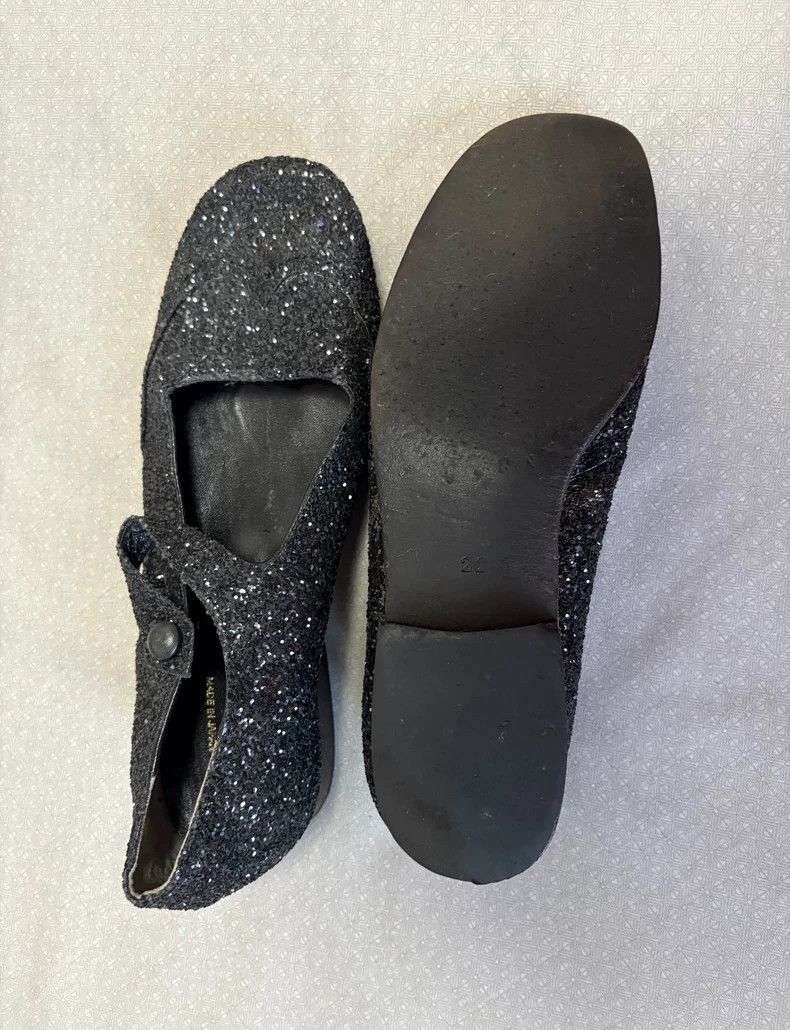 Comme des Garcons Comme des Garçons Glitter Mary Jane Shoes Size US 5 / IT 35 - 8 Thumbnail