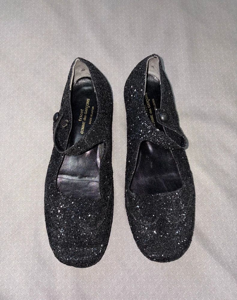 Comme des Garcons Comme des Garçons Glitter Mary Jane Shoes Size US 5 / IT 35 - 3 Thumbnail