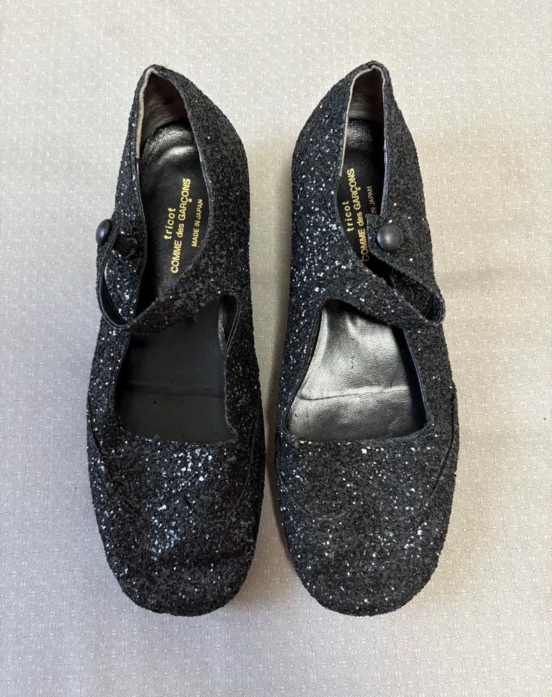 Comme des Garcons Comme des Garçons Glitter Mary Jane Shoes Size US 5 / IT 35 - 4 Thumbnail
