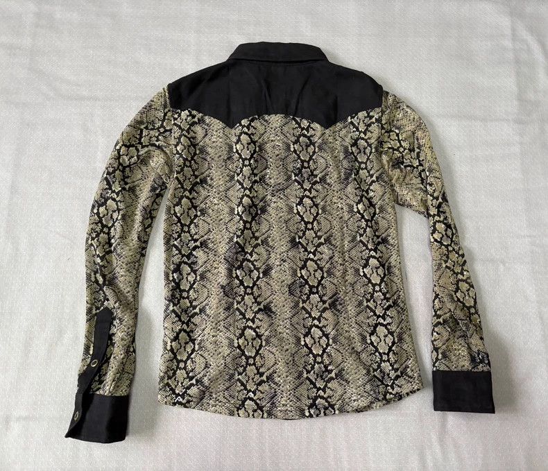 Yohji Yamamoto Vintage Snakeskin Pattern Long Sleeve Shirt Size M / US 6-8 / IT 42-44 - 5 Thumbnail