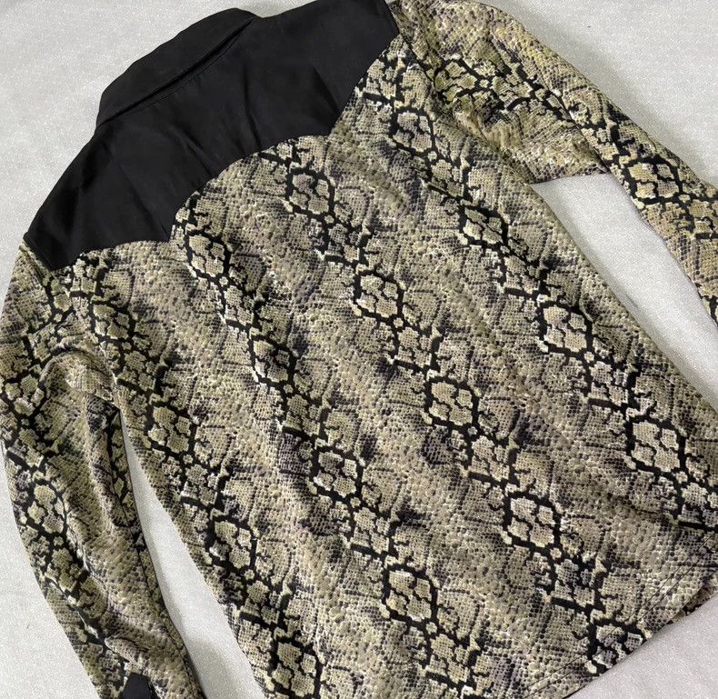 Yohji Yamamoto Vintage Snakeskin Pattern Long Sleeve Shirt Size M / US 6-8 / IT 42-44 - 6 Thumbnail