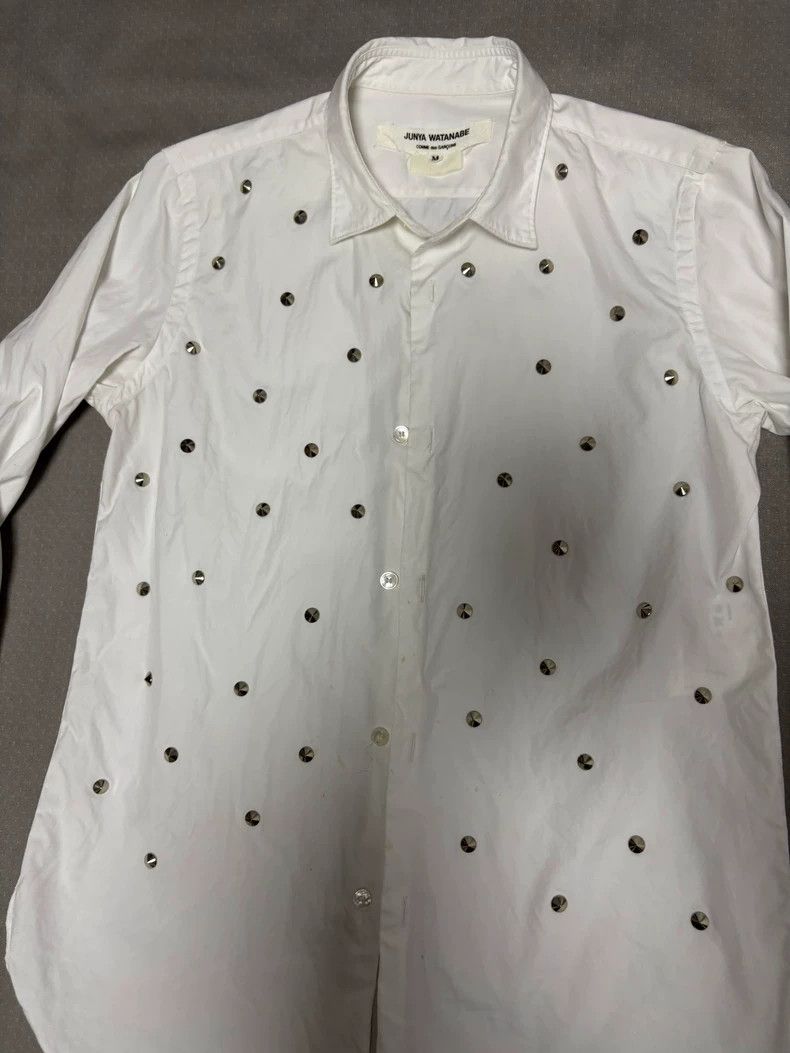 Junya Watanabe Vintage Junya Watanabe Button-Up Shirt with Studs Size M / US 6-8 / IT 42-44 - 4 Thumbnail