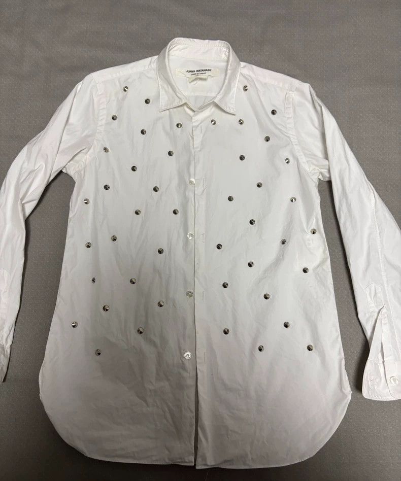 Junya Watanabe Vintage Junya Watanabe Button-Up Shirt with Studs Size M / US 6-8 / IT 42-44 - 2 Thumbnail