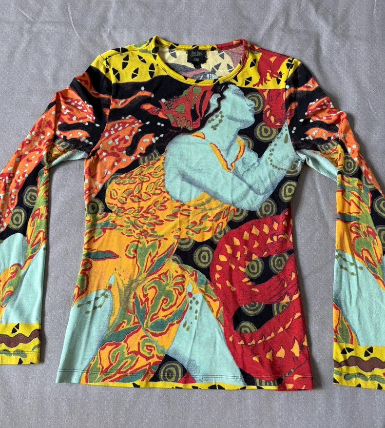 Jean Paul Gaultier Vintage Jean Paul Gaultier Long Sleeve Top Size S / US 4 / IT 40 - 2 Thumbnail