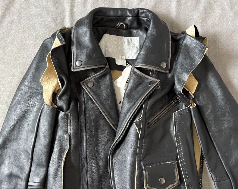 Maison Margiela Maison Margiela Deconstructed Leather Jacket Size XS / US 0-2 / IT 36-38 - 7 Thumbnail