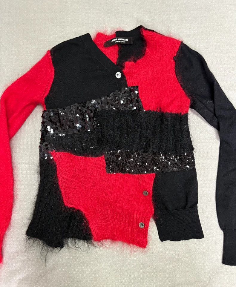 Junya Watanabe Junya Watanabe Patchwork Sweater with Sequins Size M / US 6-8 / IT 42-44 - 3 Thumbnail