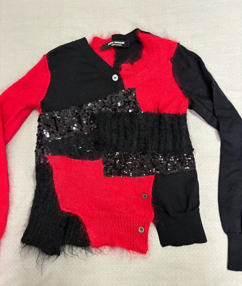 Junya Watanabe Junya Watanabe Patchwork Sweater with Sequins Size M / US 6-8 / IT 42-44 - 5 Thumbnail