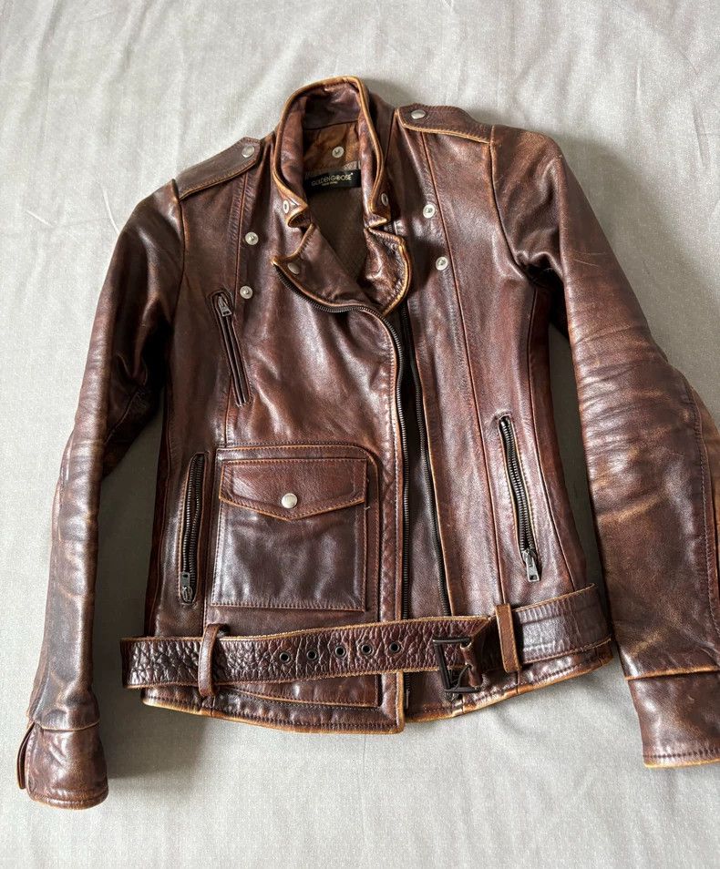 Vintage Golden Goose Leather Biker Jacket