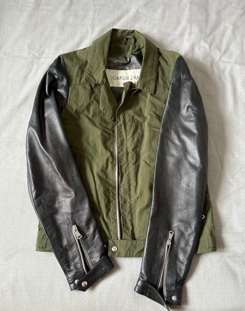 Yohji Yamamoto Giorgio Brato Vintage Leather Jacket Coat Size M / US 6-8 / IT 42-44 - 5 Thumbnail