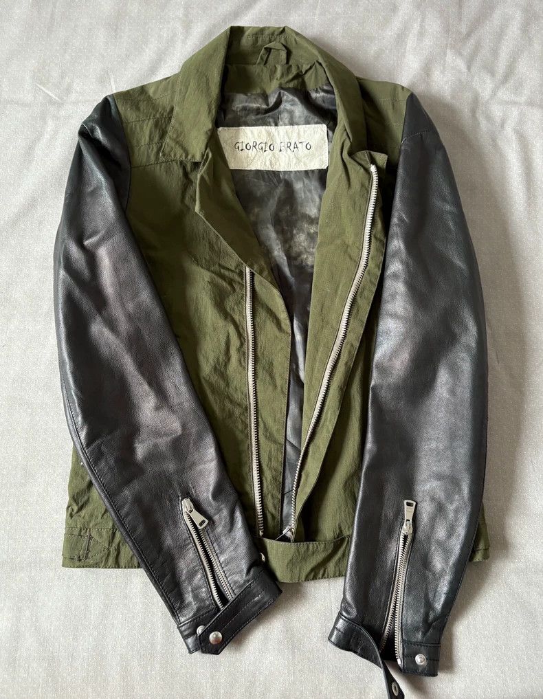 Yohji Yamamoto Giorgio Brato Vintage Leather Jacket Coat Size M / US 6-8 / IT 42-44 - 8 Thumbnail