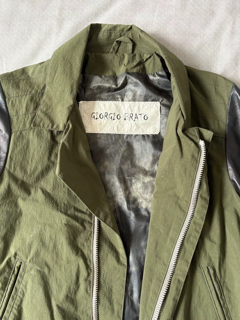 Yohji Yamamoto Giorgio Brato Vintage Leather Jacket Coat Size M / US 6-8 / IT 42-44 - 9 Thumbnail
