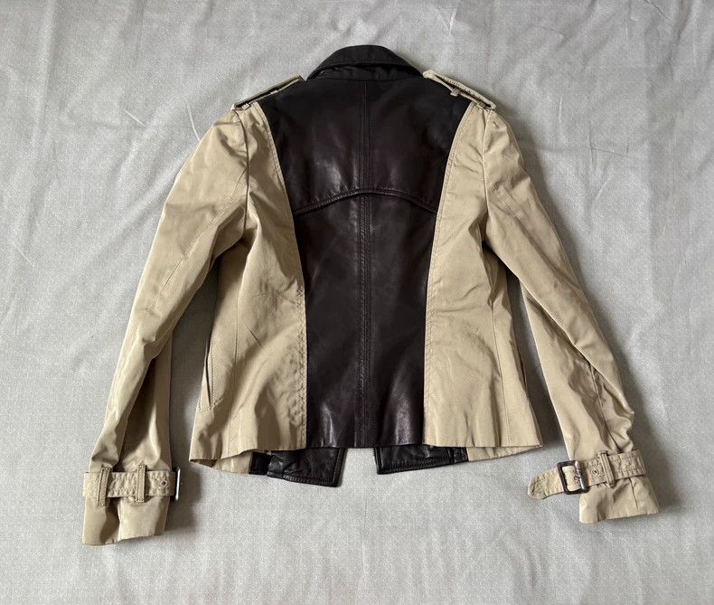Yohji Yamamoto Vintage Designer Patchwork Leather Windbreaker Jacket Size L / US 10 / IT 46 - 7 Thumbnail