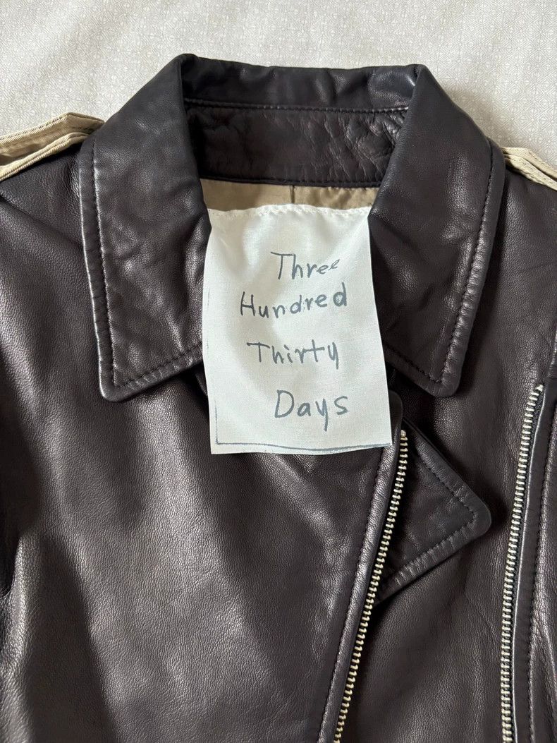 Yohji Yamamoto Vintage Designer Patchwork Leather Windbreaker Jacket Size L / US 10 / IT 46 - 4 Thumbnail
