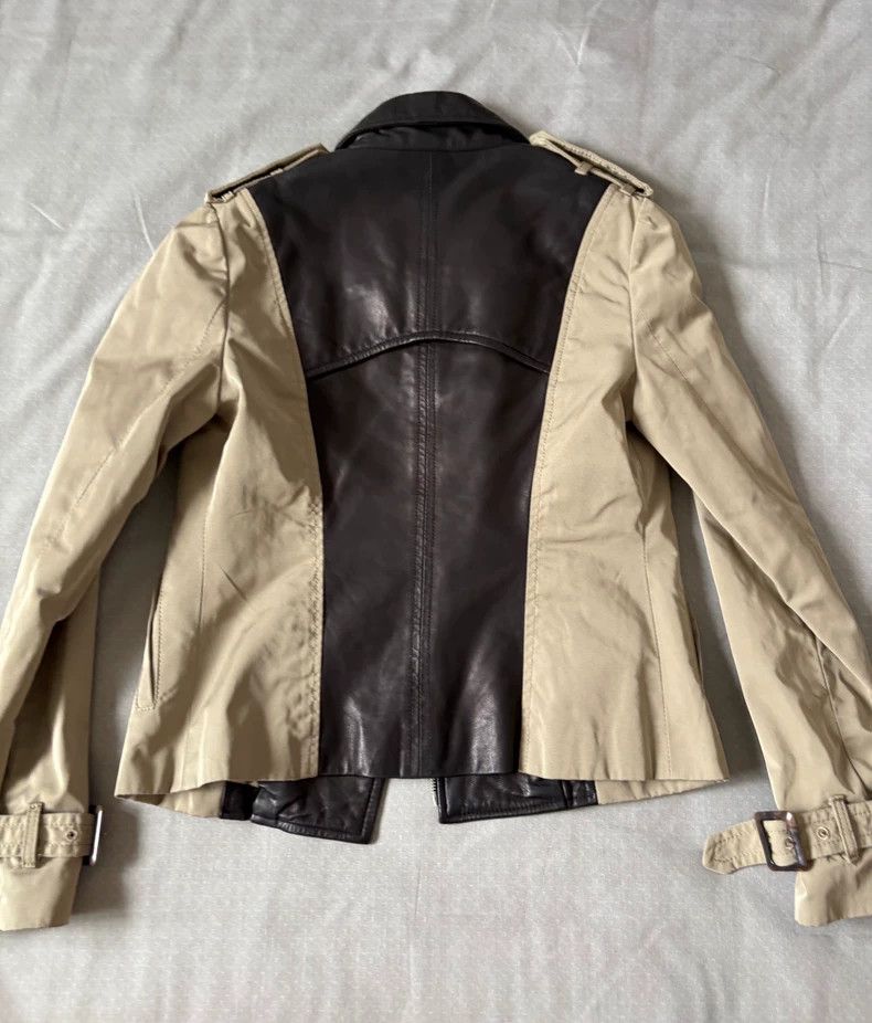 Yohji Yamamoto Vintage Designer Patchwork Leather Windbreaker Jacket Size L / US 10 / IT 46 - 9 Thumbnail