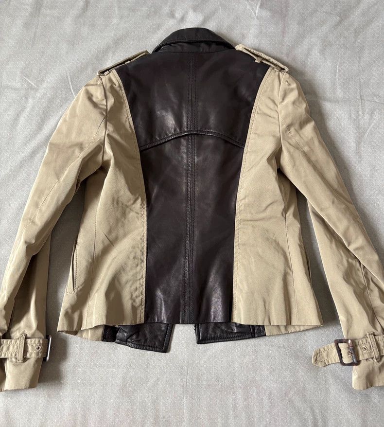 Yohji Yamamoto Vintage Designer Patchwork Leather Windbreaker Jacket Size L / US 10 / IT 46 - 8 Thumbnail