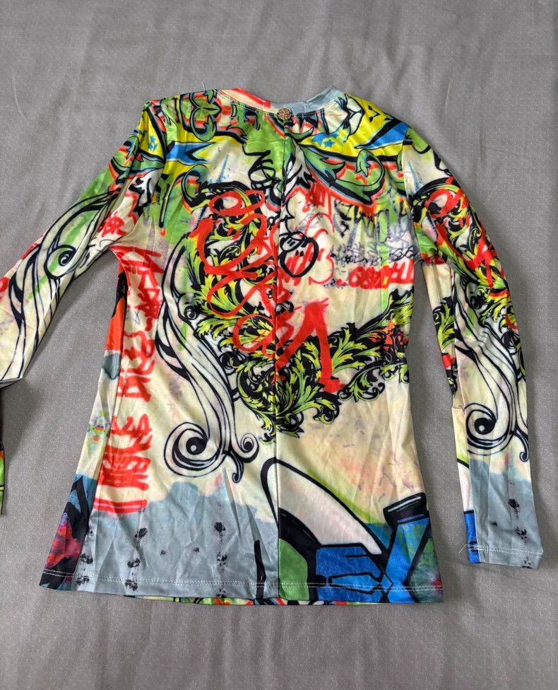 Yohji Yamamoto Vintage Long Sleeve Graphic T-Shirt Size M / US 6-8 / IT 42-44 - 7 Thumbnail