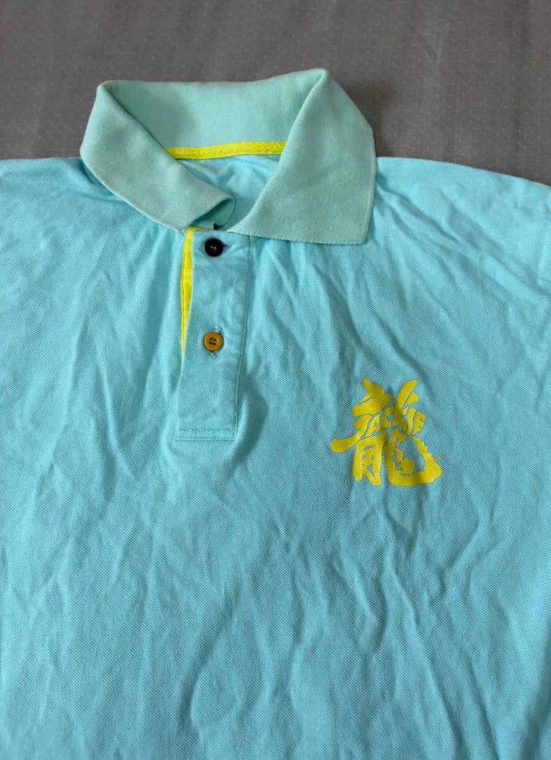 Yohji Yamamoto Vintage Long Sleeve Dragon Polo Shirt Size L / US 10 / IT 46 - 7 Thumbnail