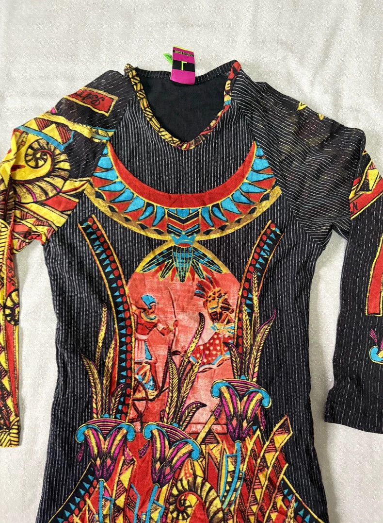 Yohji Yamamoto Vintage Sheer Print Top with Lining Size S / US 4 / IT 40 - 3 Thumbnail