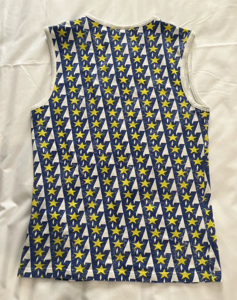 Walter Van Beirendonck Vintage 90s Star Print Sleeveless Top Size S / US 4 / IT 40 - 4 Thumbnail