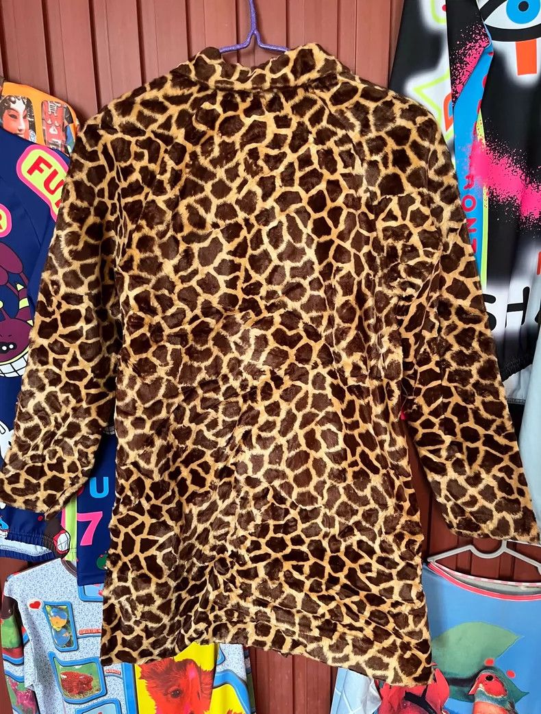 Hysteric Glamour OZONE COMMUNITY Leopard Print Plush Windbreaker Coat Size L / US 10 / IT 46 - 6 Thumbnail