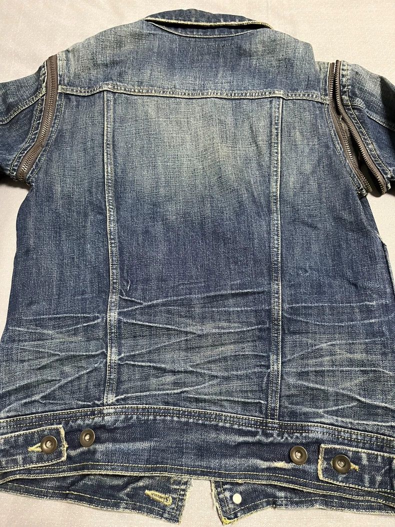 Yohji Yamamoto Vintage Heavyweight Deconstructed Denim Jacket Size M / US 6-8 / IT 42-44 - 5 Thumbnail
