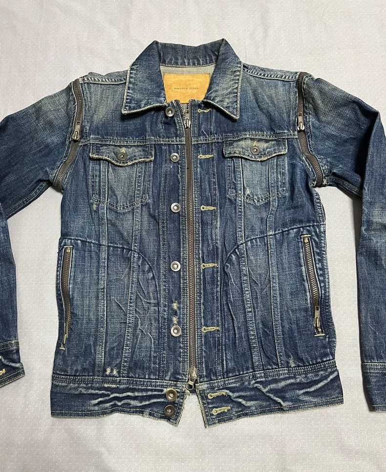 Yohji Yamamoto Vintage Heavyweight Deconstructed Denim Jacket Size M / US 6-8 / IT 42-44 - 3 Thumbnail