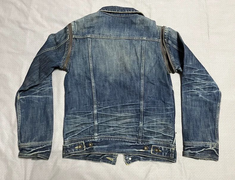 Yohji Yamamoto Vintage Heavyweight Deconstructed Denim Jacket Size M / US 6-8 / IT 42-44 - 4 Thumbnail