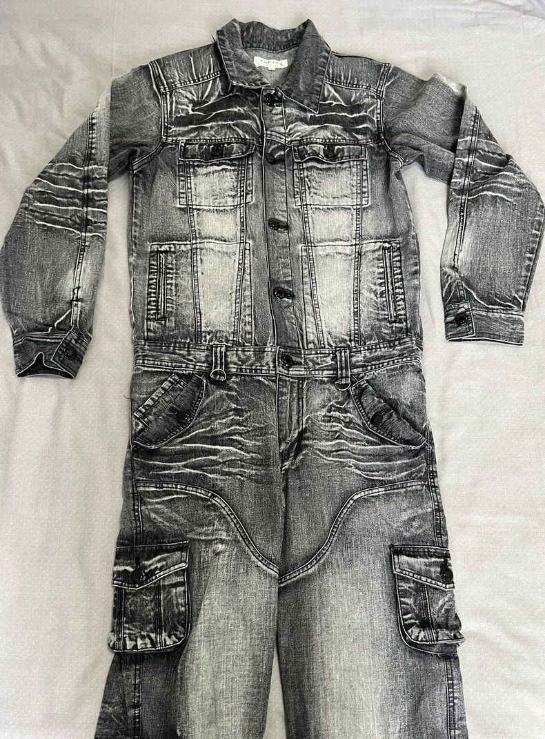 Yohji Yamamoto Vintage Denim Overall Jumpsuit with Pockets Size 27" / US 4 / IT 40 - 3 Thumbnail
