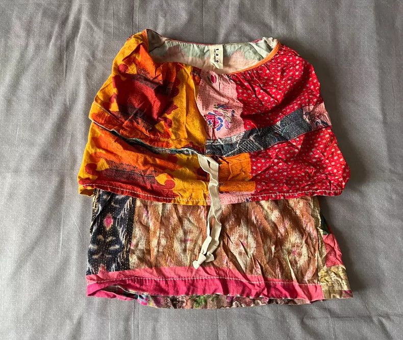 Comme des Garcons Beautiful Layered Print Top with Drawstring Size M / US 6-8 / IT 42-44 - 4 Thumbnail