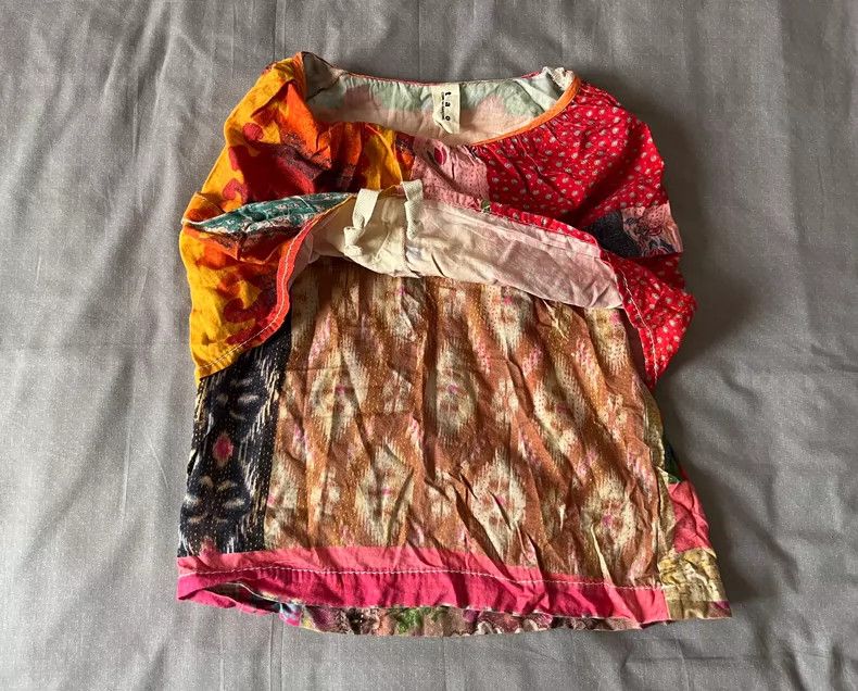 Comme des Garcons Beautiful Layered Print Top with Drawstring Size M / US 6-8 / IT 42-44 - 5 Thumbnail