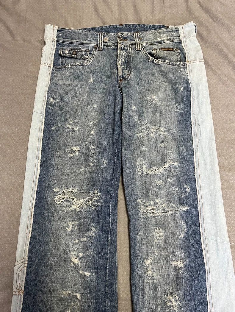 Dolce & Gabbana Dolce&Gabbana Distressed Layered Denim Pants Size 40" / US 18 - 3 Thumbnail