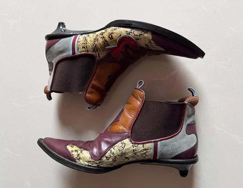 Miu Miu Vintage Miu Miu Multi-Material Ankle Boots Size US 6 / IT 36 - 3 Thumbnail