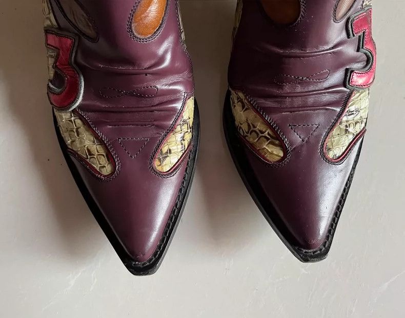 Miu Miu Vintage Miu Miu Multi-Material Ankle Boots Size US 6 / IT 36 - 6 Thumbnail