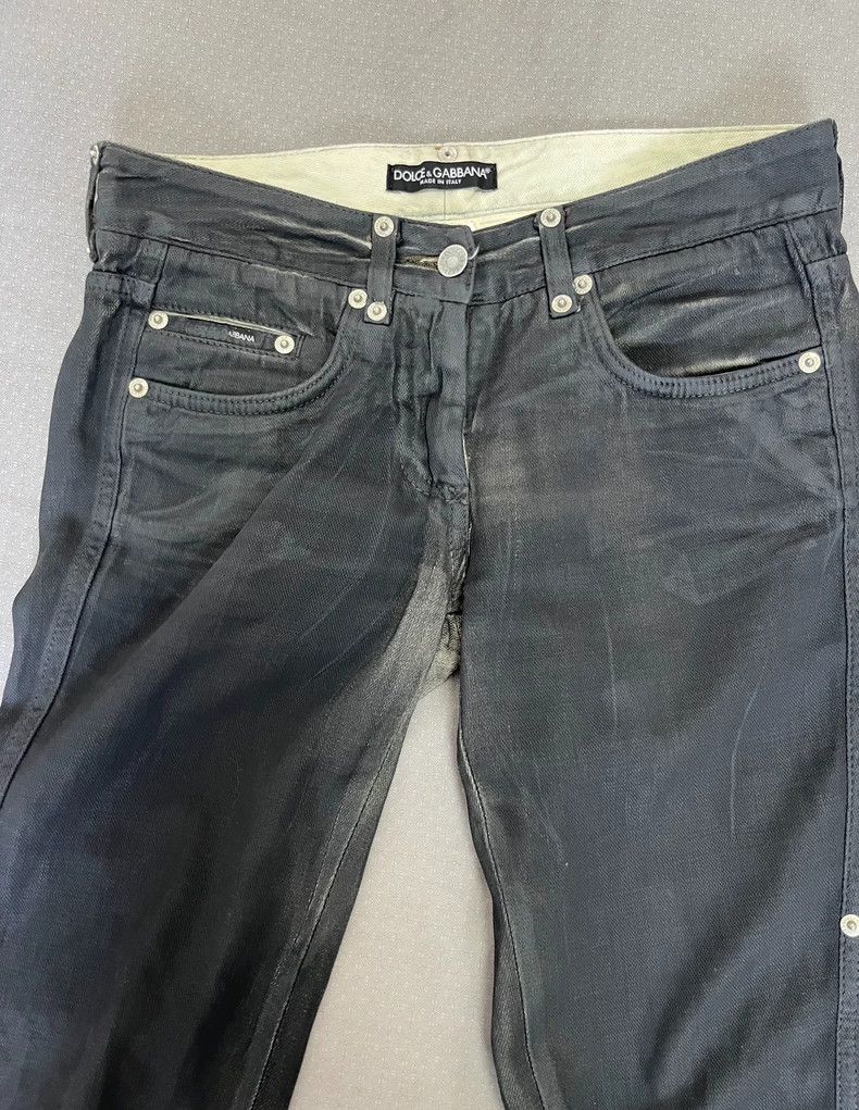Dolce & Gabbana Dolce&Gabbana Painted Wax Denim Pants Size 30" / US 8 / IT 44 - 4 Thumbnail
