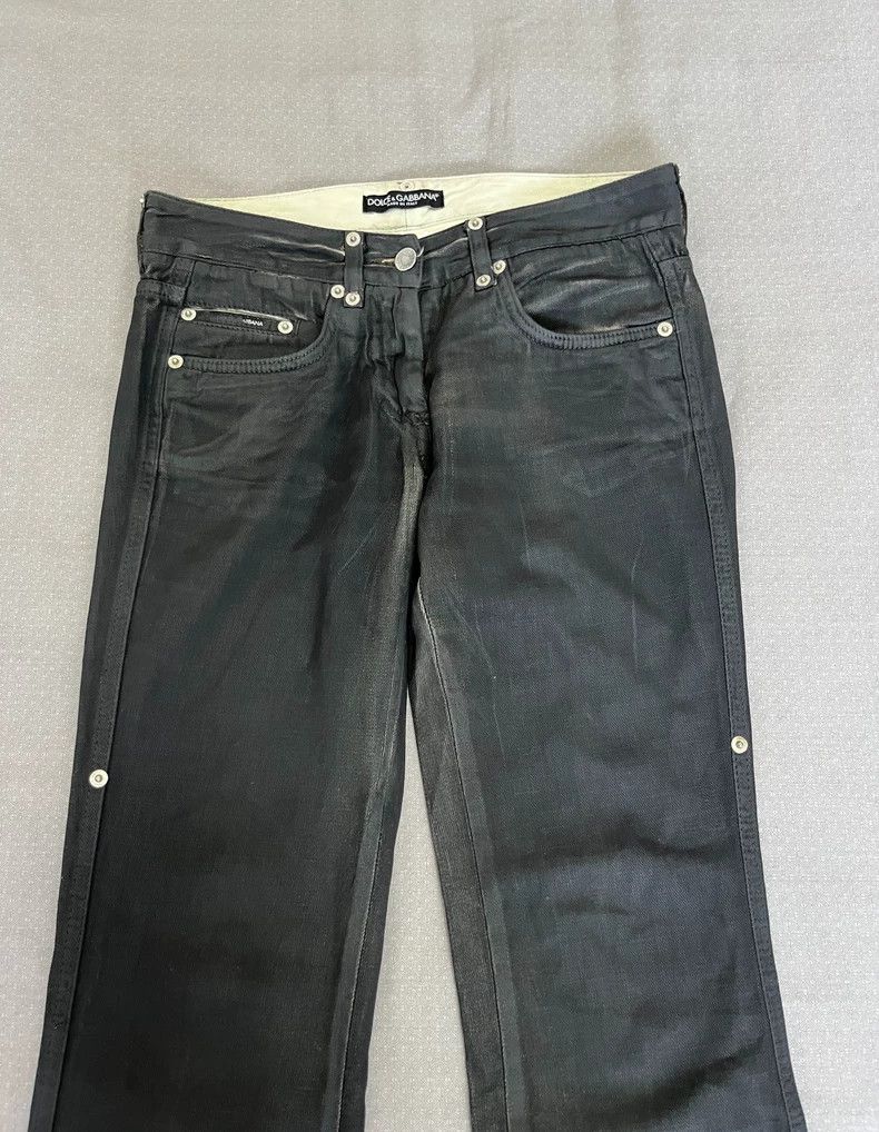 Dolce & Gabbana Dolce&Gabbana Painted Wax Denim Pants Size 30" / US 8 / IT 44 - 2 Thumbnail
