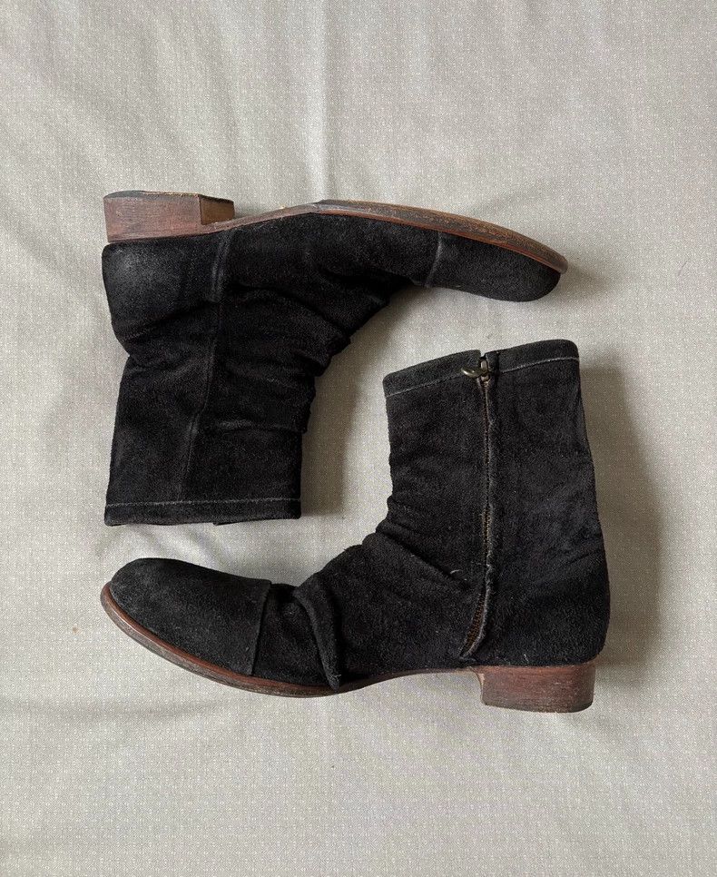 Yohji Yamamoto Vintage Alfredo Bannister Suede Ankle Boots Size US 9 / IT 39 - 3 Thumbnail