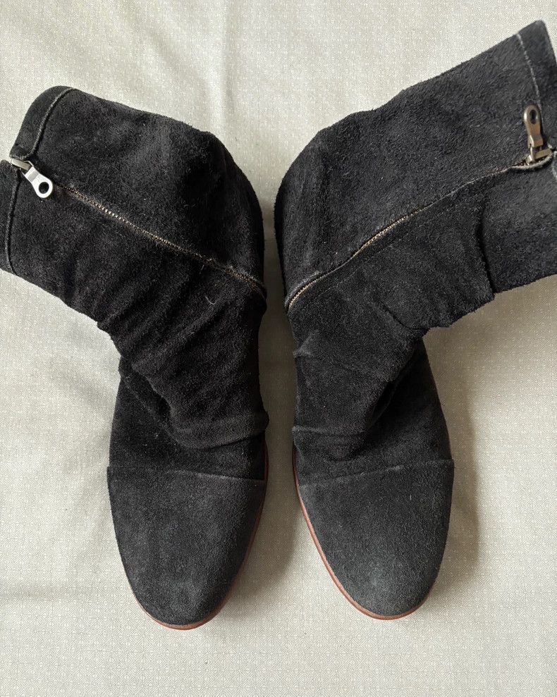 Yohji Yamamoto Vintage Alfredo Bannister Suede Ankle Boots Size US 9 / IT 39 - 5 Thumbnail